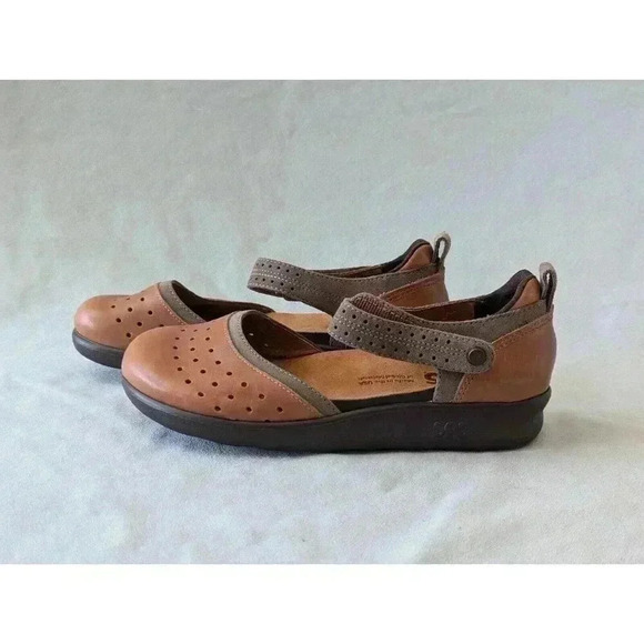 SAS Women Eden Leather Clogs Mary Jane Platform Leather Shoes Sz 6M Retail $251 - Picture 1 of 11